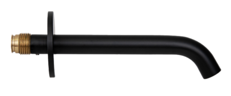 Излив настенный 16 см Remer X Style 91XNO, черный матовый