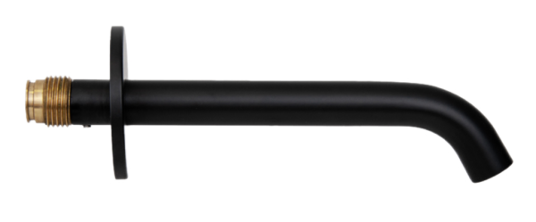 Излив настенный 16 см Remer X Style 91XNO, черный матовый