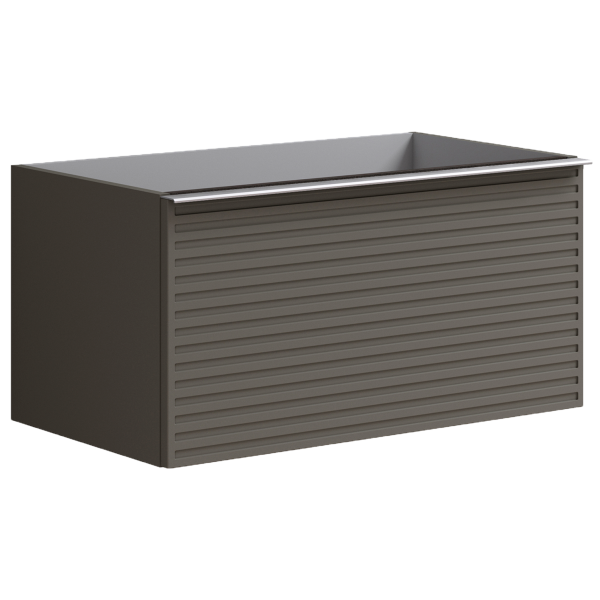  Тумба для раковины с 2 ящиками 80см Onsen Pixel 68-BP-082-S2-M23, серый 