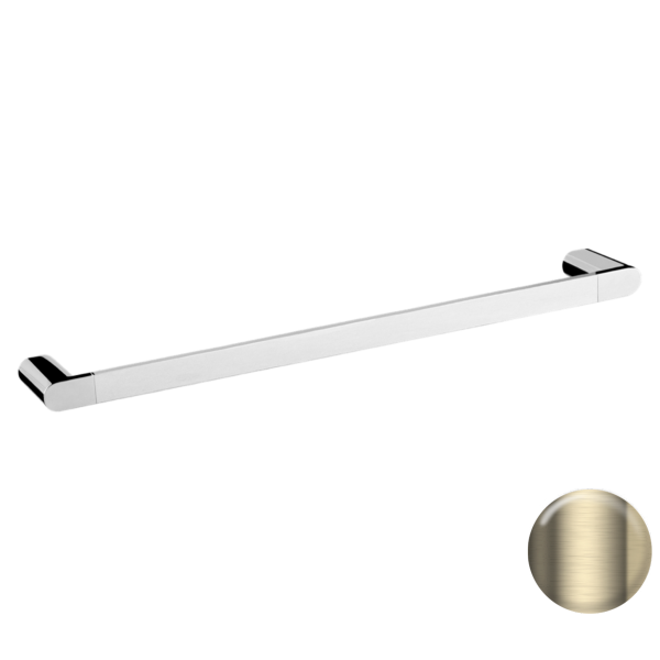 Полотенцедержатель 60 см Remer Lounge LN30CH, шампань брашированная PVD