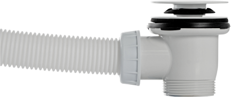 Слив-перелив click-clack для ванны OMP Tea 2868.660.6XD, белый матовый