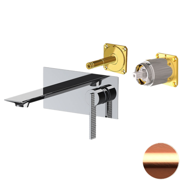 Смеситель для раковины Daniel Club ANC632LKBRP, медь брашированная