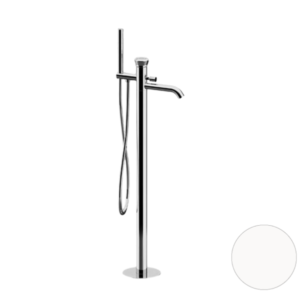 Смеситель для ванны Remer Element ET08BO, белый матовый