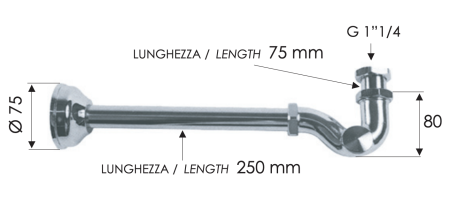 Сифон 1”1/4 Remer 971114