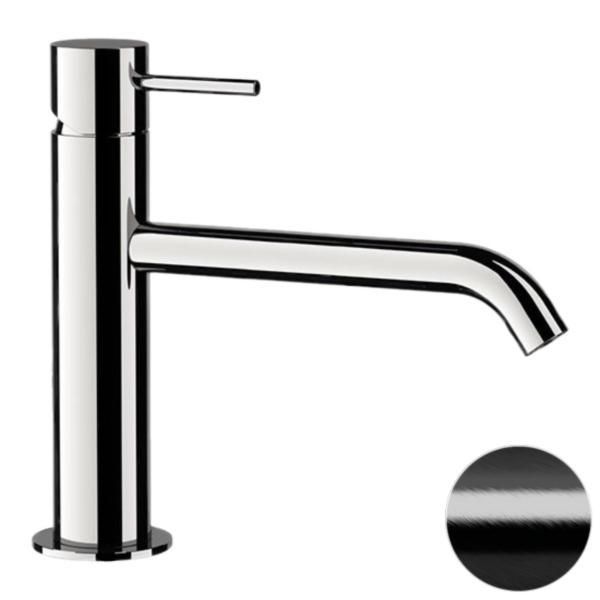 Смеситель для раковины Remer X Style X12ACFP, черный брашированный хром