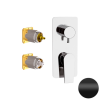 Смеситель для душа Daniel Diva DV612D2KB15, чёрный матовый