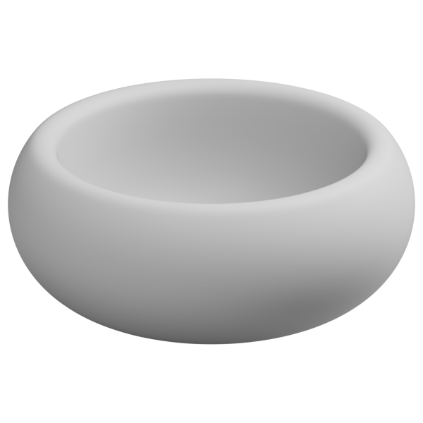 Ванна отдельностоящая 150 см GSG Ceramic Design Petra VAPE001TO, белый матовый