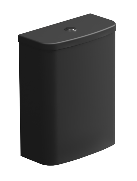 Бачок для напольного унитаза с механизмом смыва GSG Ceramic Design Like LKCIMBL003 + ACS82, черный матовый