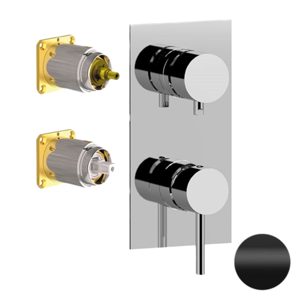 Смеситель для душа Remer X Style X93QKBNO, черный матовый