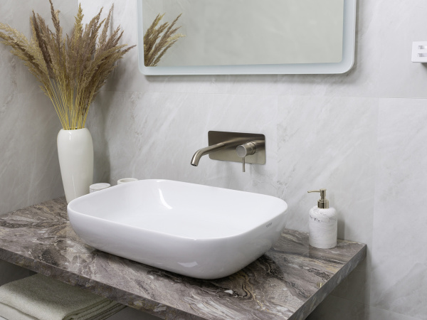 Смеситель для раковины Mariani Next B16565NS, нержавеющая сталь