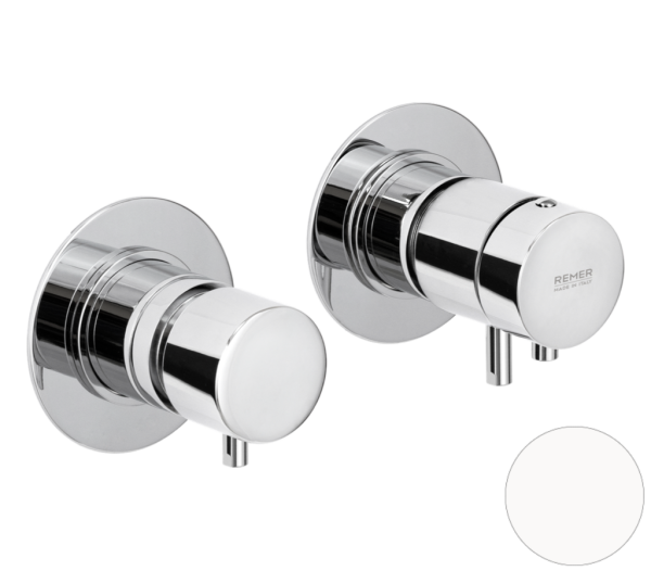 Смеситель термостатический для душа Remer X Style XT96BO, белый матовый
