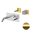 Смеситель для раковины Daniel Trilogy TG632KBDP, золото брашированное