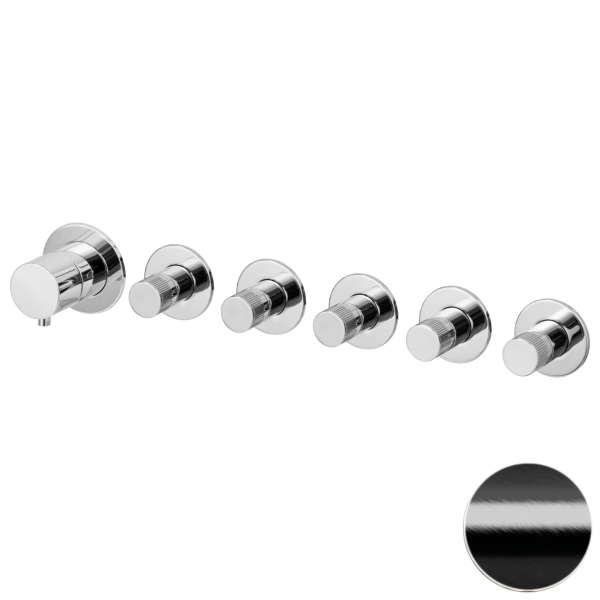 Смеситель для душа Remer X Style N98D5PWBCFP, черный брашированный хром