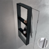 Полка тройная с крючком 35х90 см Novellini Frame R90AKFPO3590-B, цвет Silver