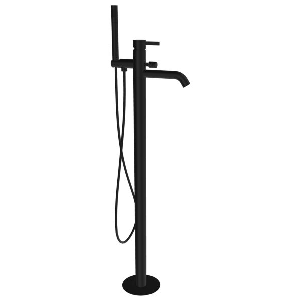 Смеситель для ванны Remer Metrica MC08NO, черный матовый