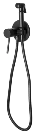 Гигиенический душ со смесителем Remer Minimal N65NO, черный матовый