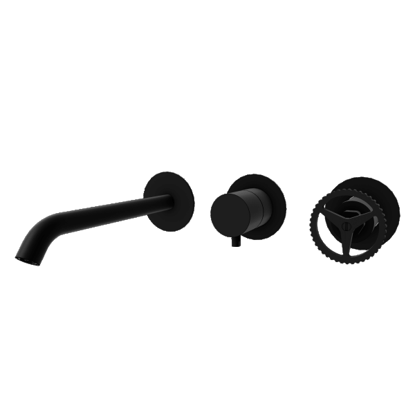 Смеситель для ванны Remer Chrono CH54D3PWBNO, черный матовый