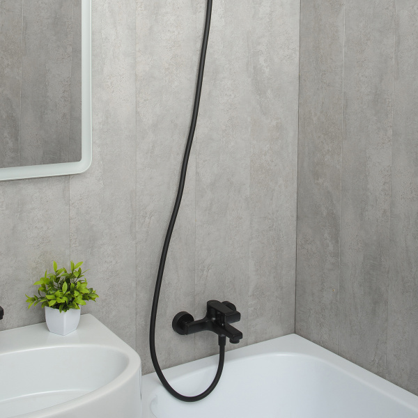 Смеситель для ванны Mariani Artic B14212AT00, черный матовый