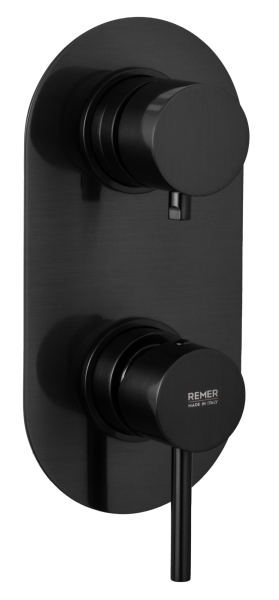 Смеситель для душа Remer X Style X93KBCFP, чёрный брашированный хром