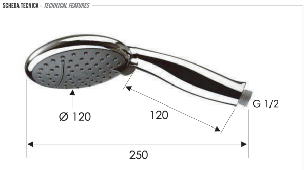 Ручной душ Remer 318CAX