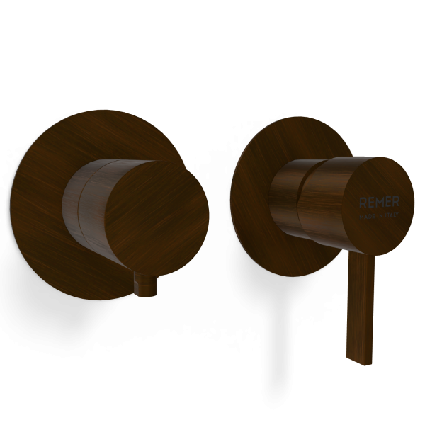 Смеситель для душа Remer Metrica MC92ZPWBBR, бронза масляная