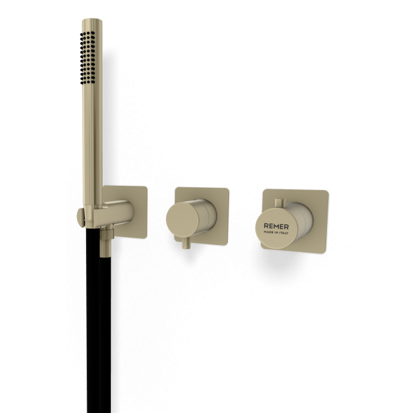 Смеситель для душа Remer X Style XT97D3QPWBNZ, никель брашированный PVD