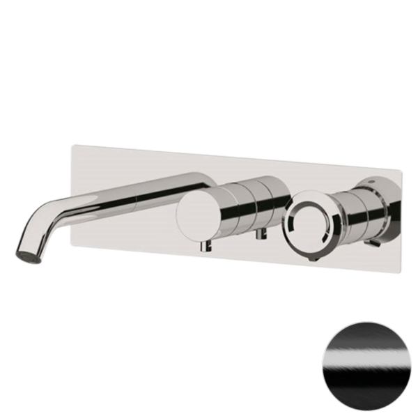 Смеситель для ванны Remer Element ET54D3CFP, черный брашированный хром