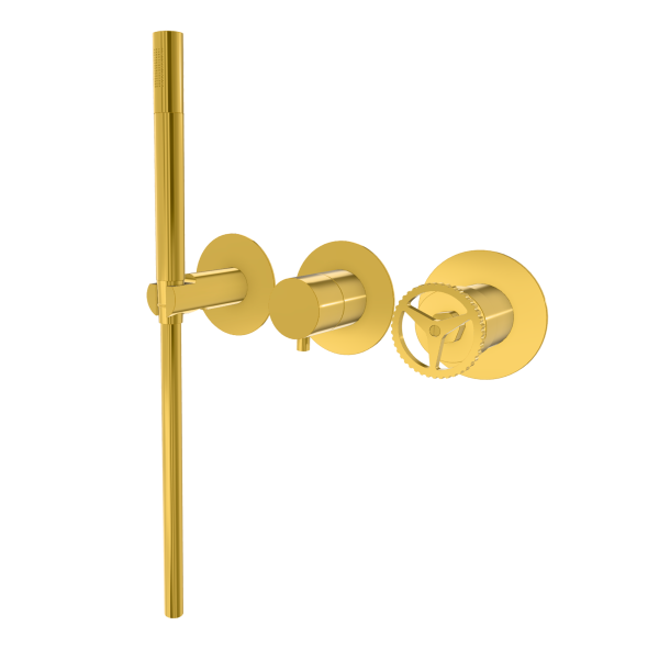 Смеситель для душа Remer Chrono CH97D3PWBDO, золото глянцевое