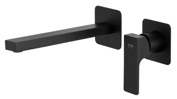 Смеситель для раковины Remer Absolute AU15PLNO, чёрный матовый