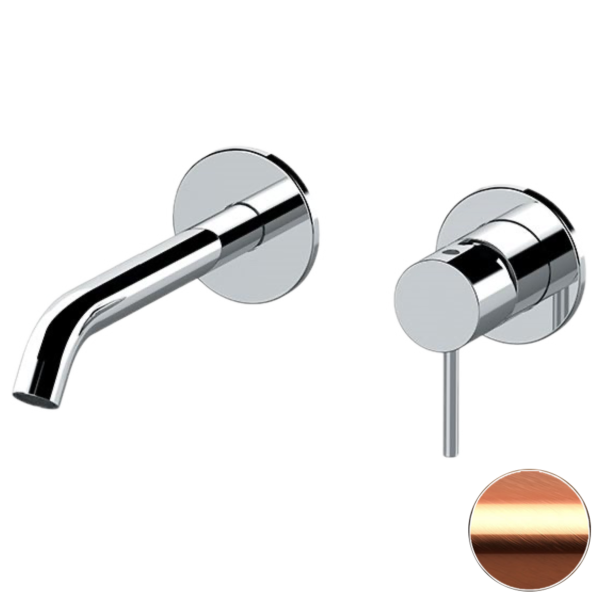 Смеситель для раковины Remer X Style X15PLWBRP, медь брашированная