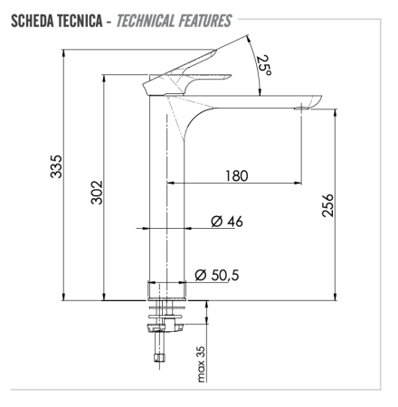 Смеситель для раковины Remer Infinity I10L