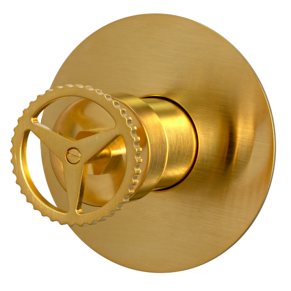 Смеситель для душа Remer Chrono CH30LBG, золото брашированное