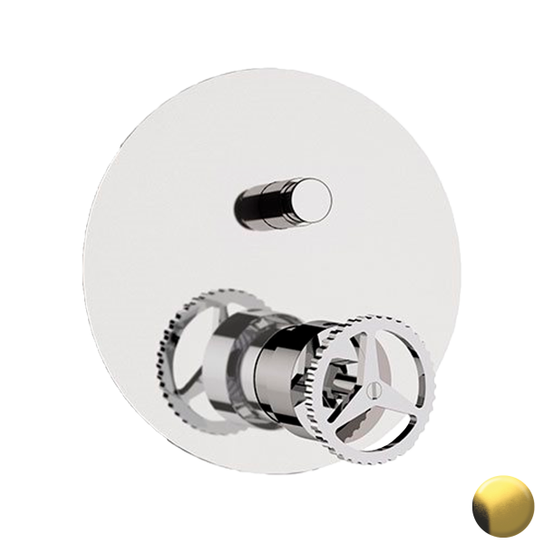 Смеситель для душа Remer Chrono CH09KBBG, золото брашированное