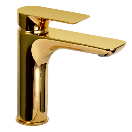 Смеситель для раковины Remer Infinity I12DO, золото глянцевое