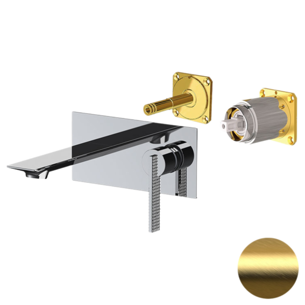 Смеситель для раковины Daniel Club ANC632LKBDP, золото брашированное