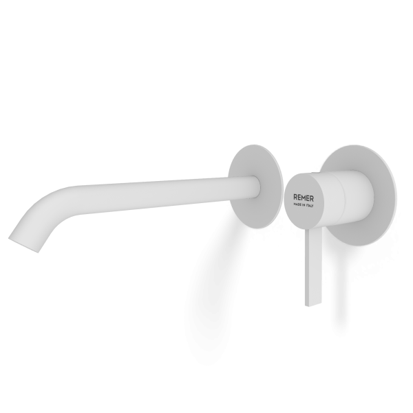 Смеситель для раковины Remer Metrica MC15PWBBO, белый матовый