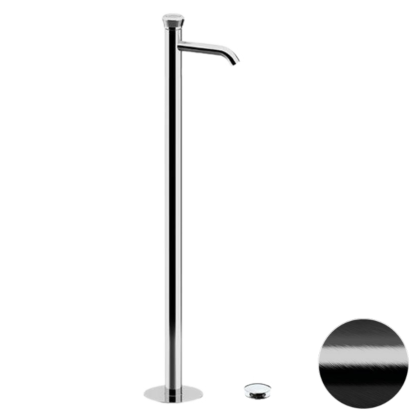 Смеситель для раковины Remer Element ET18CFP, черный брашированный хром