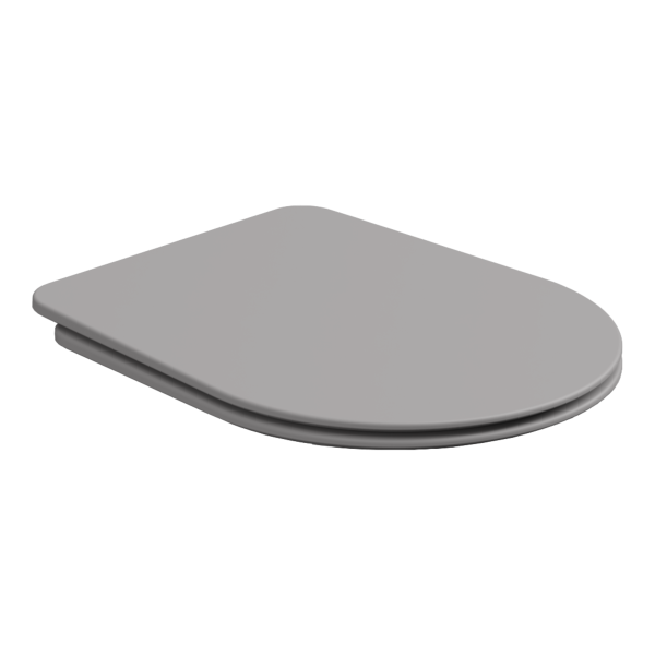 Крышка с сиденьем для подвесного унитаза с микролифтом GSG Ceramic Design Hit! HICOPRSLTICR038, Fumo Matt