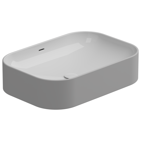 Раковина накладная биколор 60x42 см GSG Ceramic Design Easy EALAVTP60BI000/033, White/Perla Matt