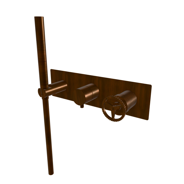 Смеситель для душа Remer Chrono CH97D3WBBR, бронза масляная