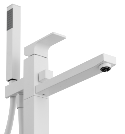 Смеситель для ванны Remer Absolute AU08BO, белый матовый