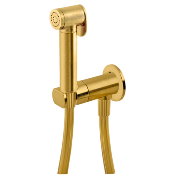 Гигиенический душ со смесителем Remer X Style N64WBG, золото брашированное