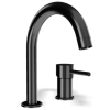 Смеситель для раковины Remer X Style X57CFP, чёрный брашированный хром