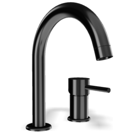 Смеситель для раковины Remer X Style X57CFP, чёрный брашированный хром