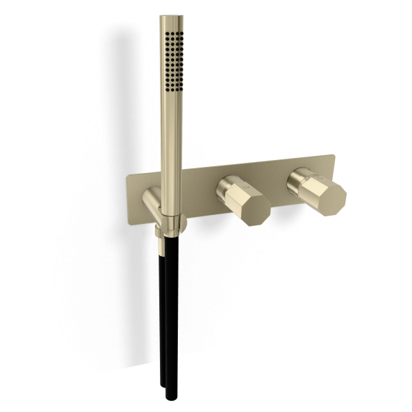 Смеситель для душа Remer Ottagono ON97D3WBNZ, никель брашированный PVD