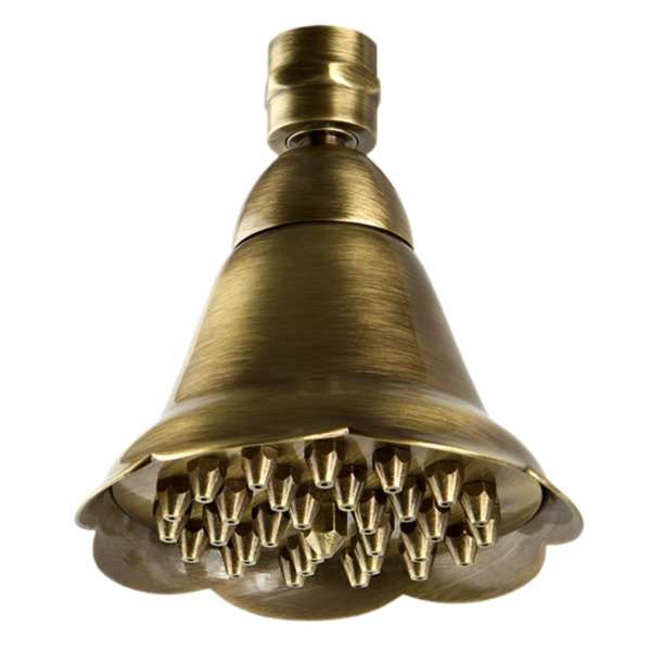 Верхний душ с шарнирным соединением 10 см Remer 359BEVOX, латунь состаренная