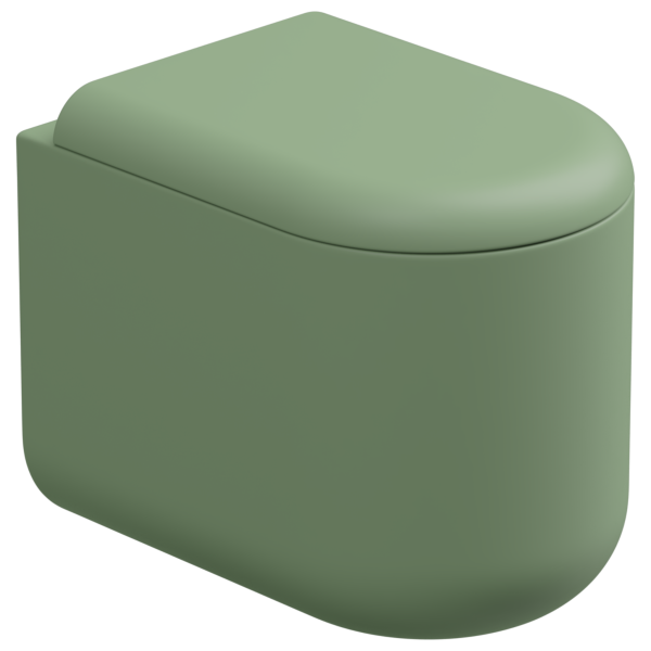 Чаша приставного унитаза Eco Clean (торнадо) GSG Ceramic Design PEWC01EC031, Salvia Matt