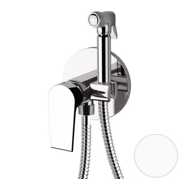 Гигиенический душ со смесителем Mariani Artic В37185AT, белый матовый