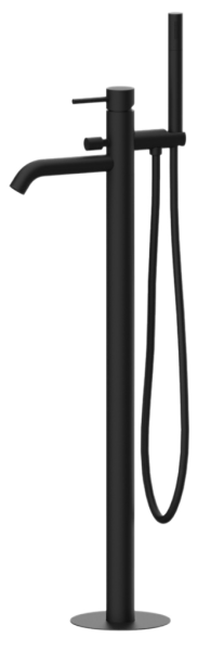 Смеситель для ванны Remer X Style X08NO, чёрный матовый