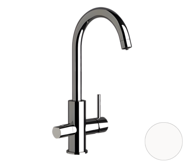 Cмеситель для кухни Remer X Style N792DWBO, белый матовый